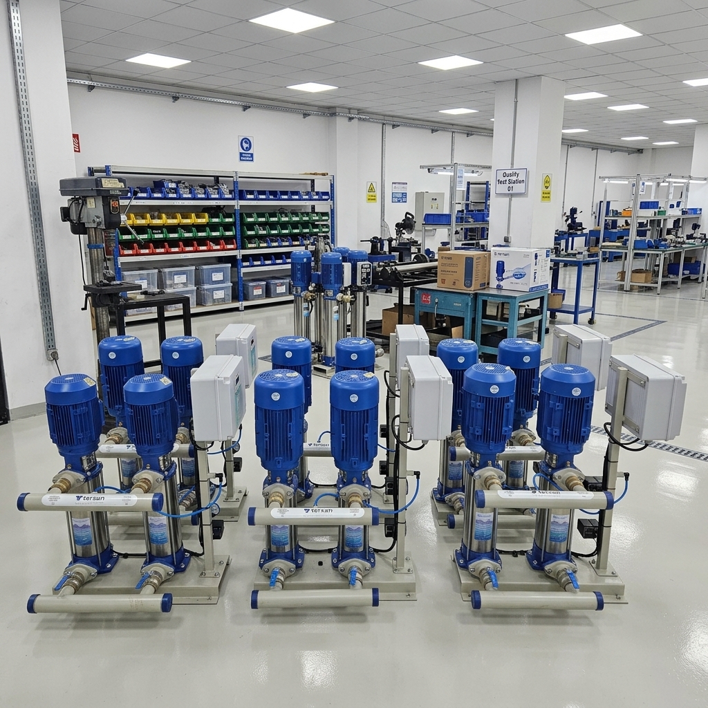 SMZ Tersan Pompa fabrika · üretim ve test tezgâhı